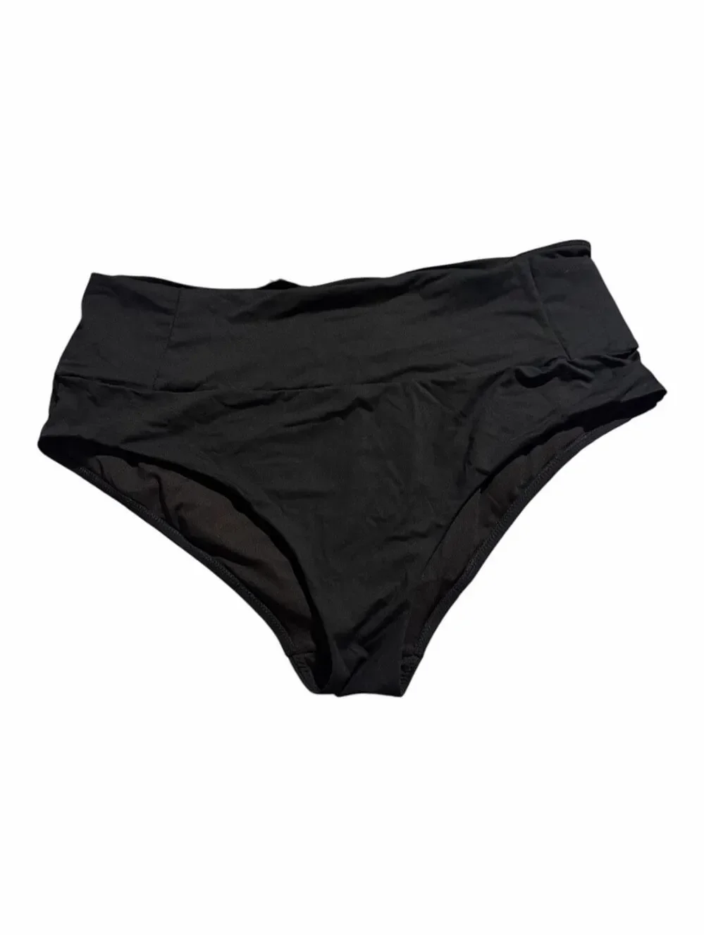 Athleta Ultra High Waist Swim Bottoms XL Black Full Coverage Bikini Bottoms